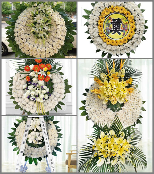 山东青岛黄岛区灵珠山街道花林社区花圈速递